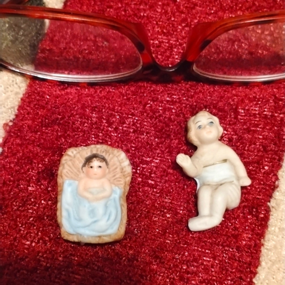 Nativity Porcelain Vintage Christ Child Baby Jesus Nativity Manger